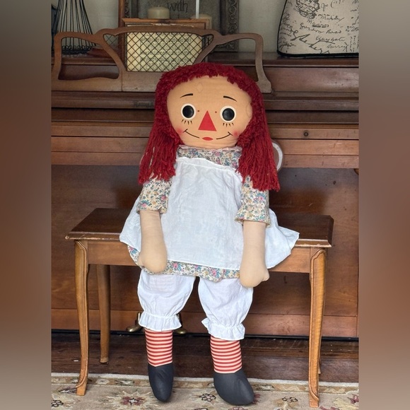 Rare Vintage 1960's XL Annabelle The Original Knickerbocker Raggedy Ann
Doll - Picture 7 of 11